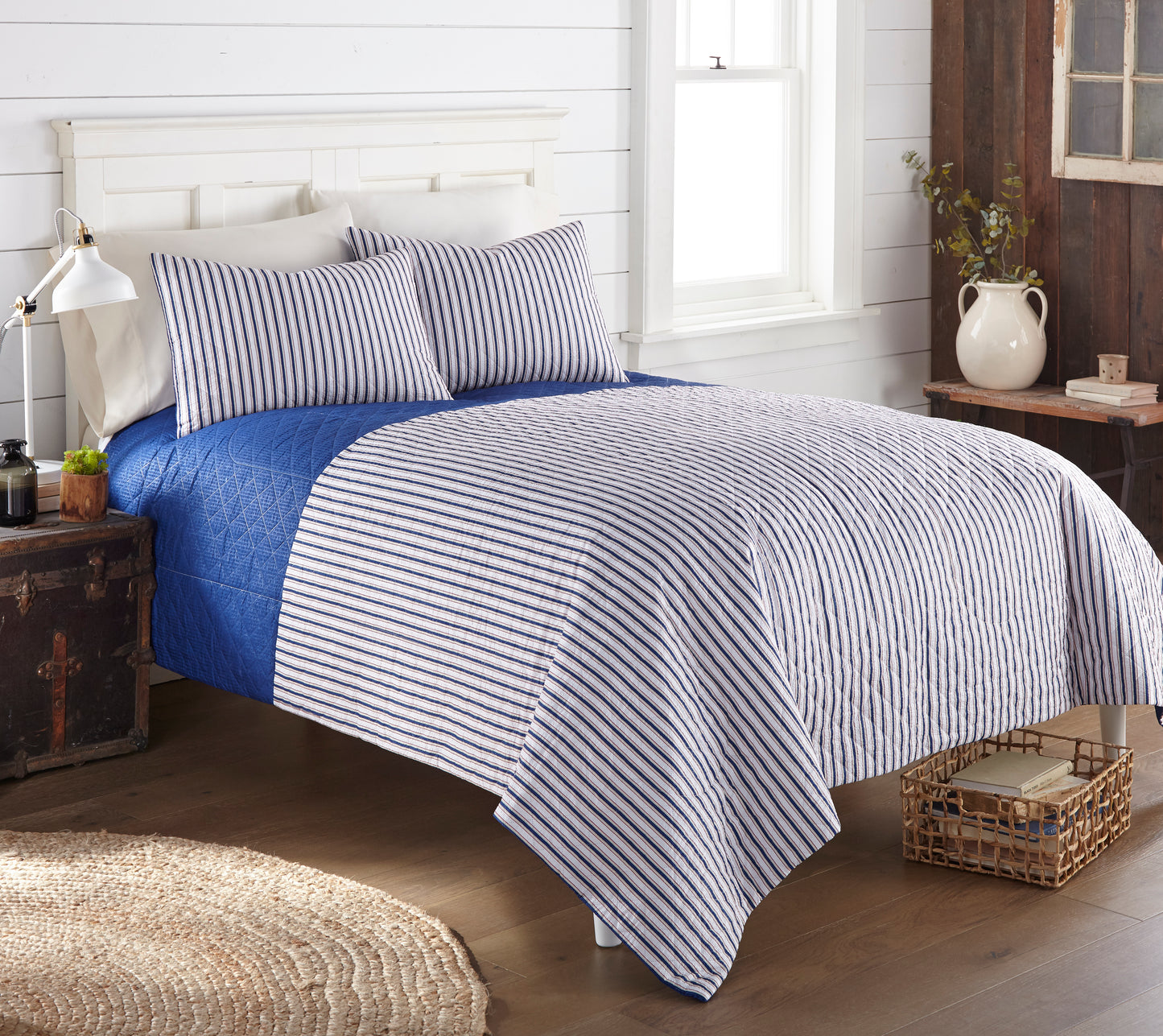 Clearance Seersucker 6-in-1 quilt sets