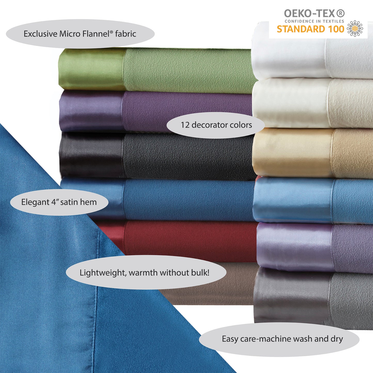 Clearance Micro Flannel® All Seasons Lightweight Blankets