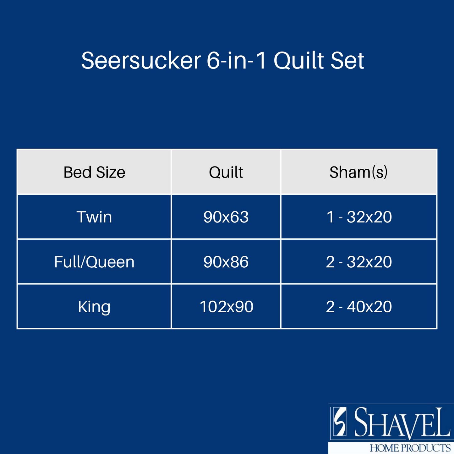 Clearance Seersucker 6-in-1 quilt sets