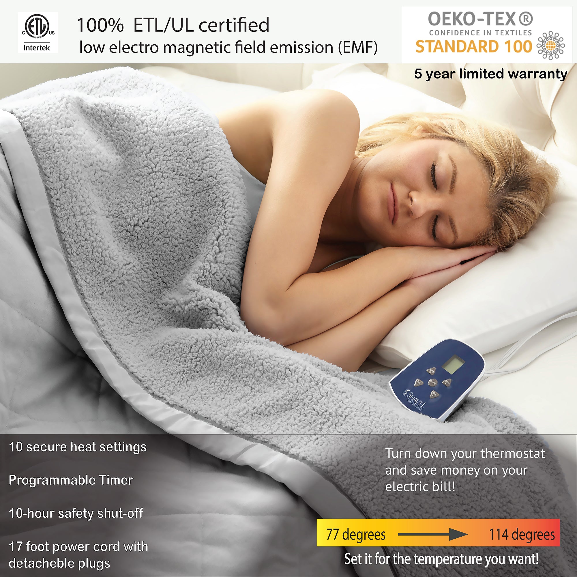 Low power electric discount blanket