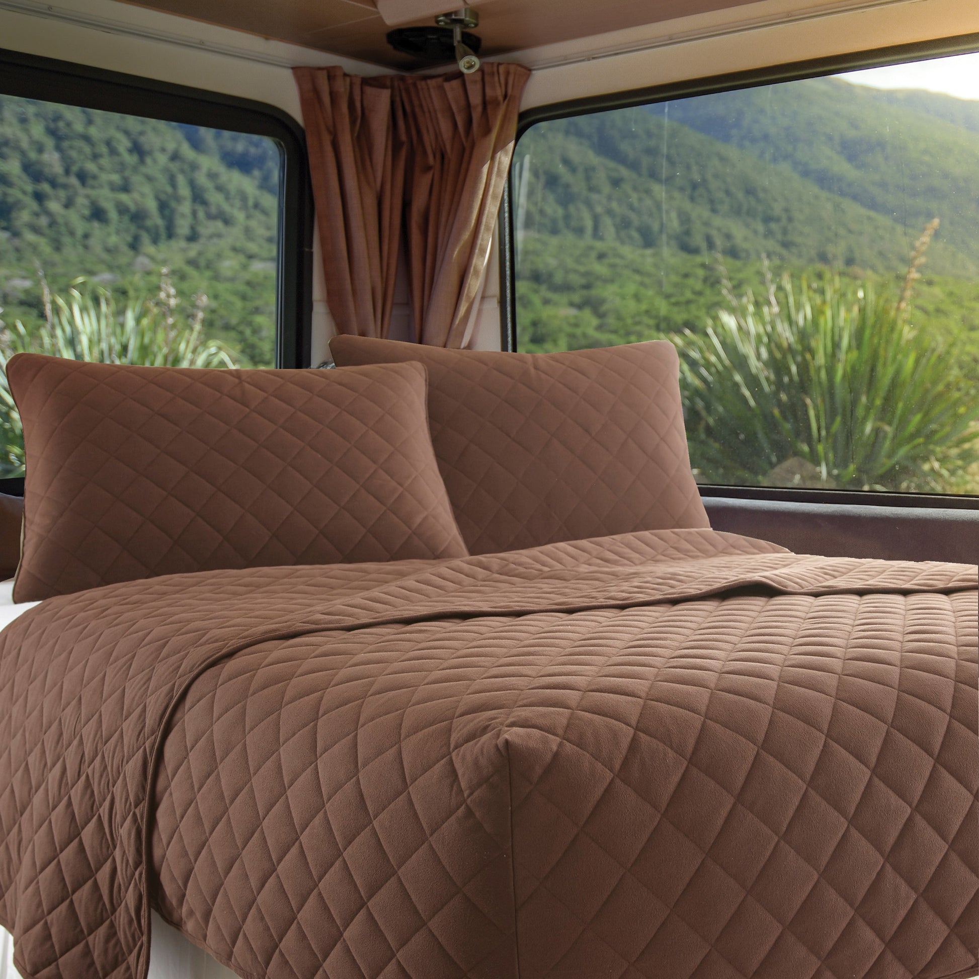 rv short queen fitted bedspread