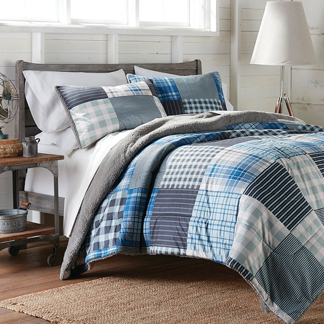 Flannel sherpa comforter hot sale